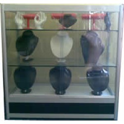 Aluminum Glass Counter No2 - 3 Tier Display Cabinet Showcase