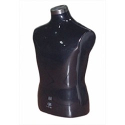 Torso Male Black Mannequin